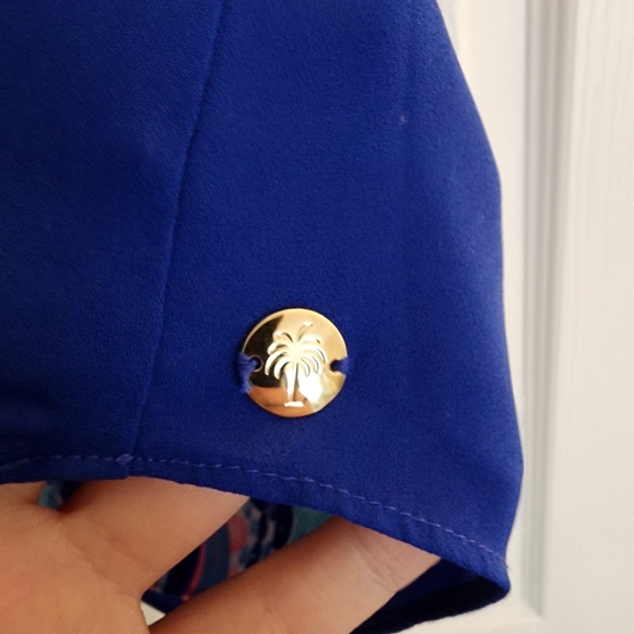 Lilly Pulitzer Reversible Tank Top-Twilight Blue Scale Up Print - Picture 7 of 10